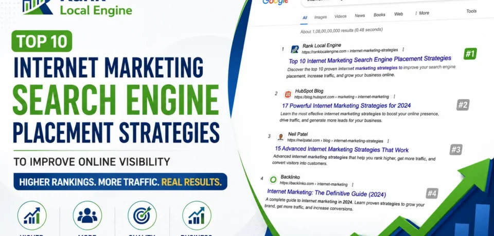 10 Internet Marketing Search Engine Placement 10 Internet Marketing Search Engine Placement